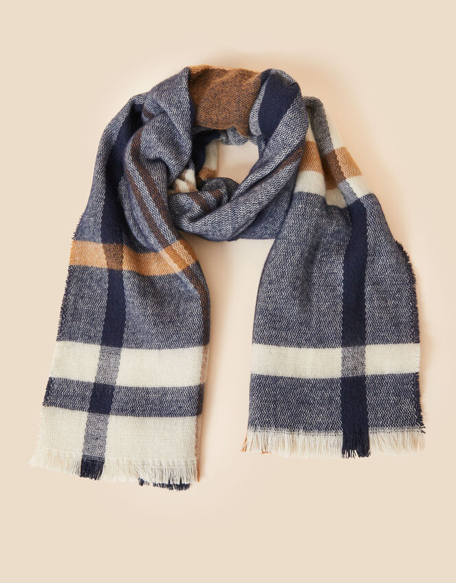 Check Blanket Scarf, , large
