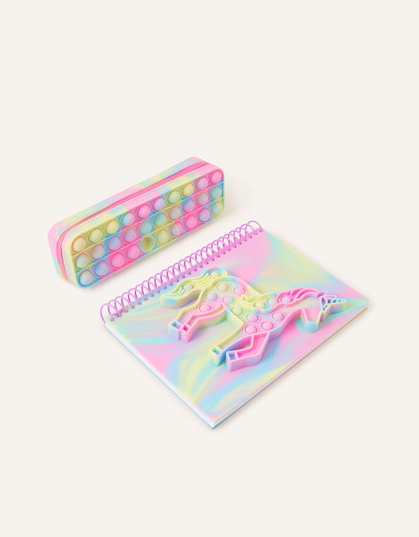 Girls Push Popper Stationery Set, , large