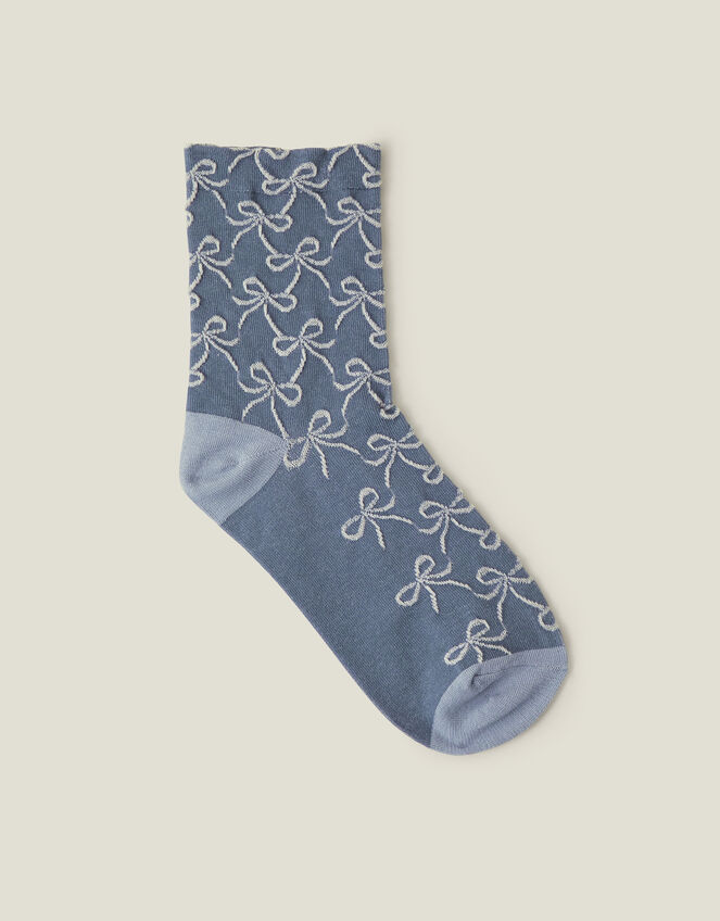 Bow Print Socks, , large