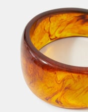 Chunky Resin Bangle, Brown (BROWN), large