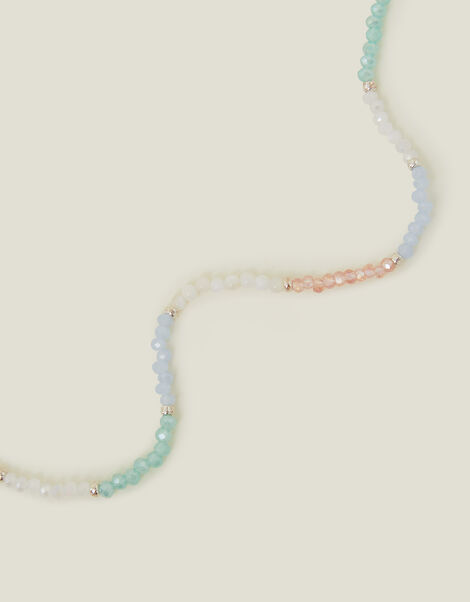 Sterling Silver Pearl Beaded Necklace, , large
