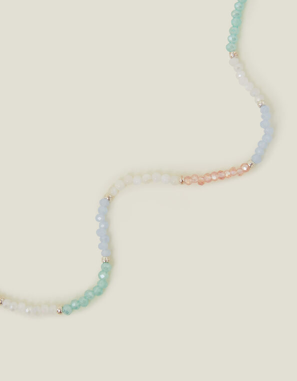Sterling Silver Pearl Beaded Necklace, , large
