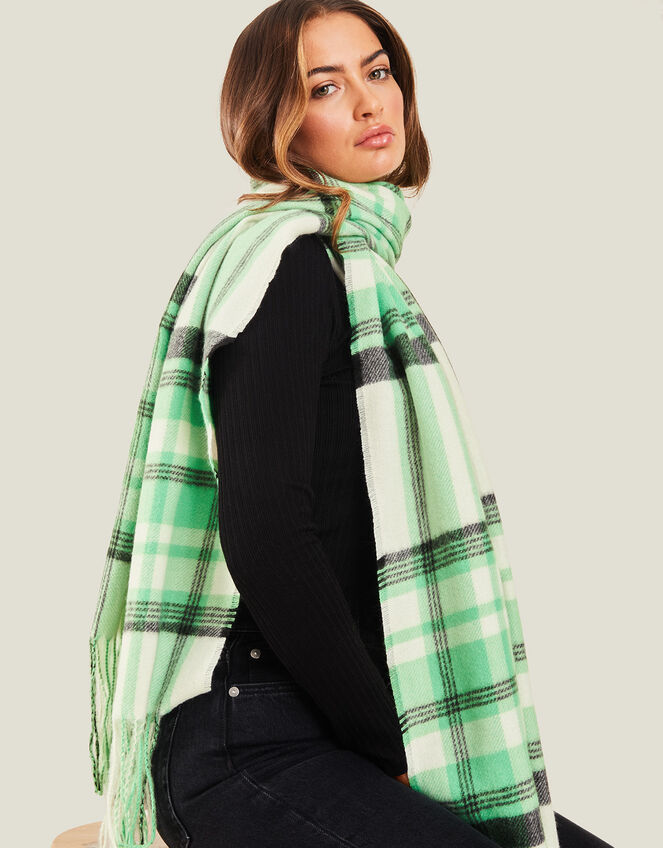 Check Blanket Scarf, , large