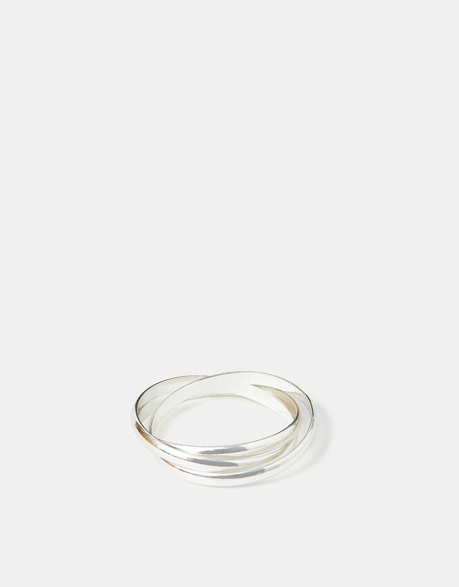 Sterling Silver Russian Band Ring, Silver (SILVER), large