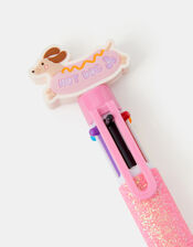 Girls Sausage Dog Multi Colour Pen, , large
