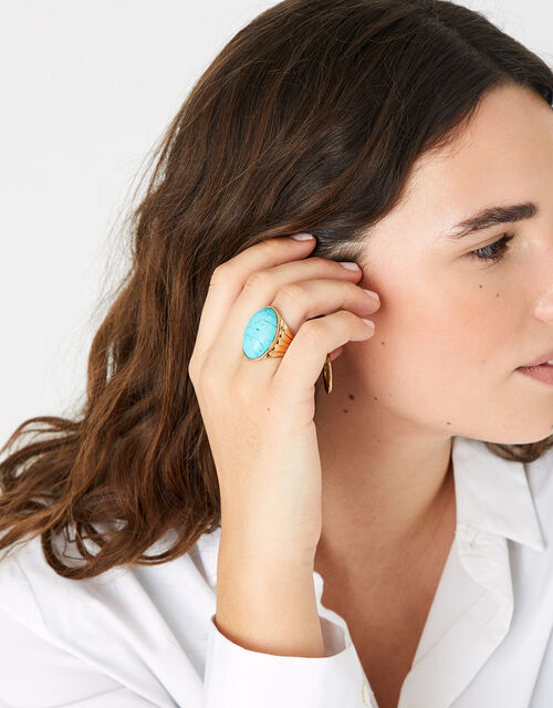 Statement Turquoise Ring Blue Rings Accessorize Global
