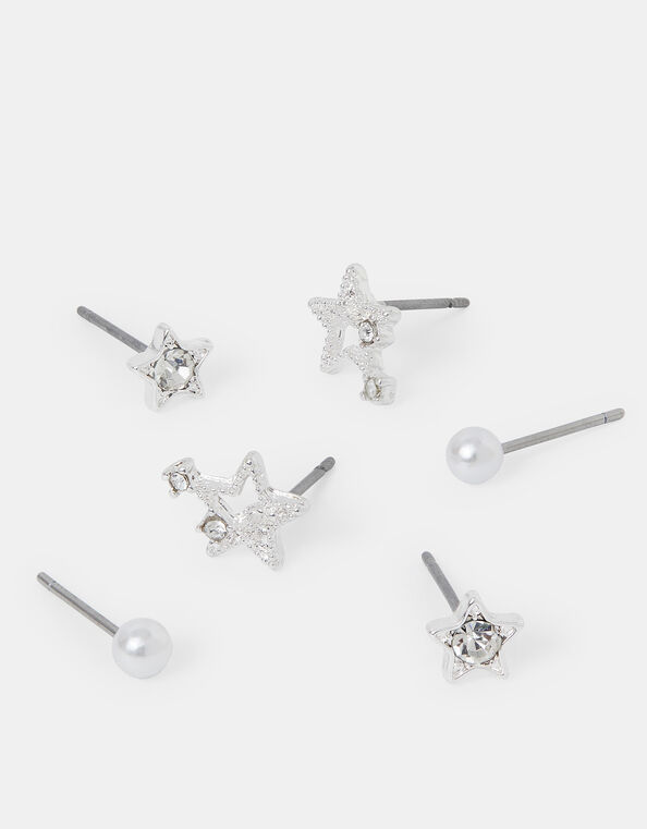 3-Pack Shooting Star Stud Earrings, , large