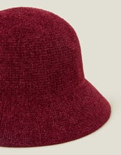 Chenille Bucket Hat, Red (RED), large