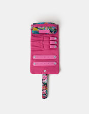 Tropical Print Jewellery Roll, , large