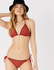 Tie Side Bikini Briefs, Orange (RUST), large