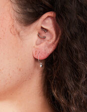 Simple Charm Hoops Set of Three , , large