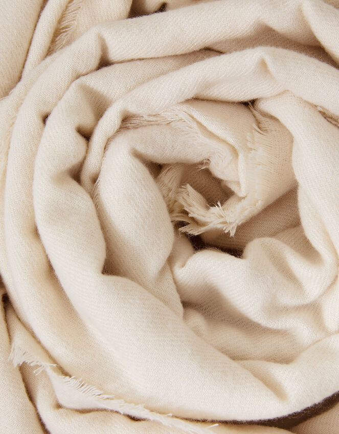 Grace Super-Soft Blanket Scarf, Natural (NATURAL), large
