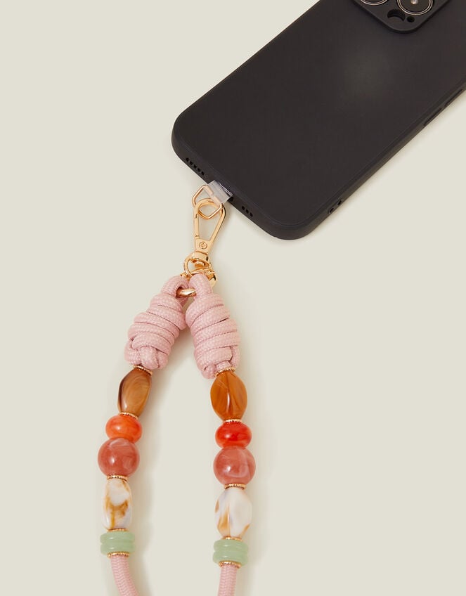 Beaded Cord Phone Strap, , large