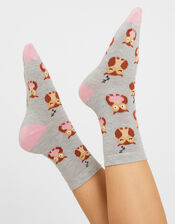 Owl Print Socks, , large