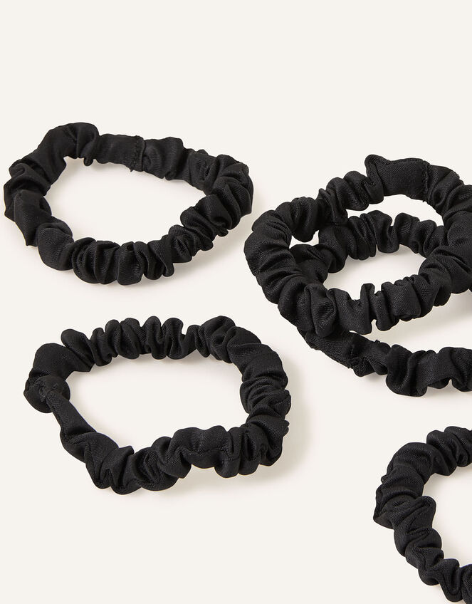 Skinny Satin Scrunchies 5 Pack, , large