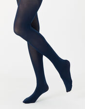 40 Denier Luxury Italian Tights Multipack, Blue (NAVY), large