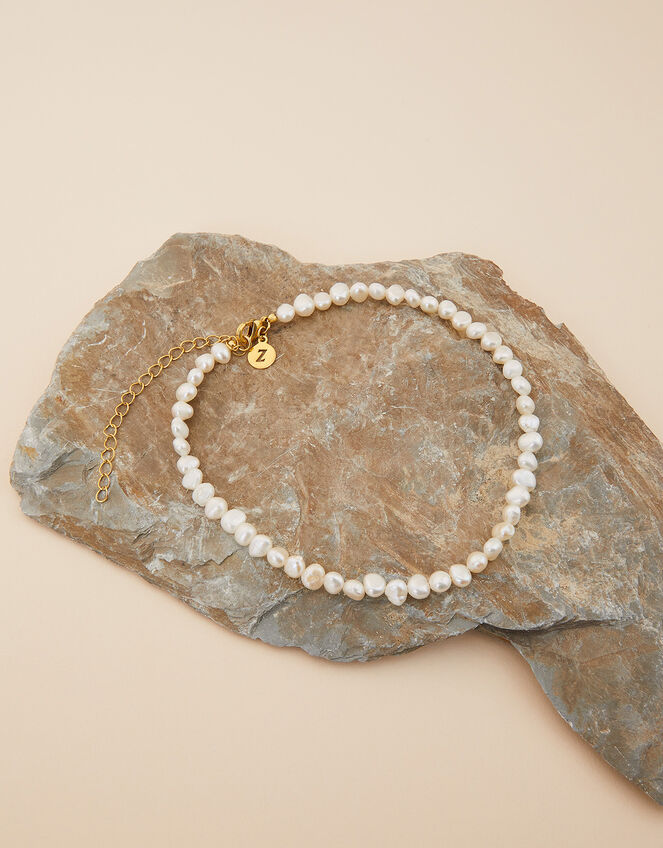 14ct Gold-Plated Pearl Choker, , large