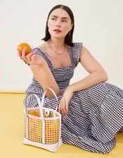 Medium Rattan Handheld Bag, , large