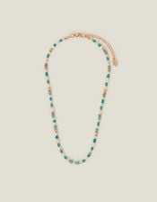 Mix Beaded Necklace Turquoise, , large