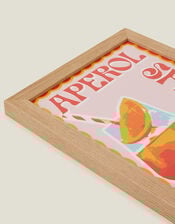 Pink Giraffe Print Co Aperol Spritz Framed A4 Art Print, , large