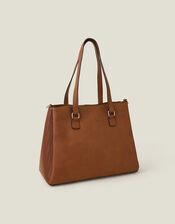Webbing Strap Shoulder Bag, Tan (TAN), large