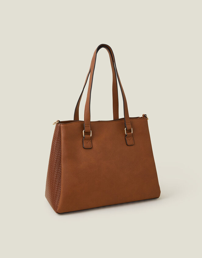 Webbing Strap Shoulder Bag, Tan (TAN), large