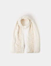 Embroidered Lightweight Scarf, , large
