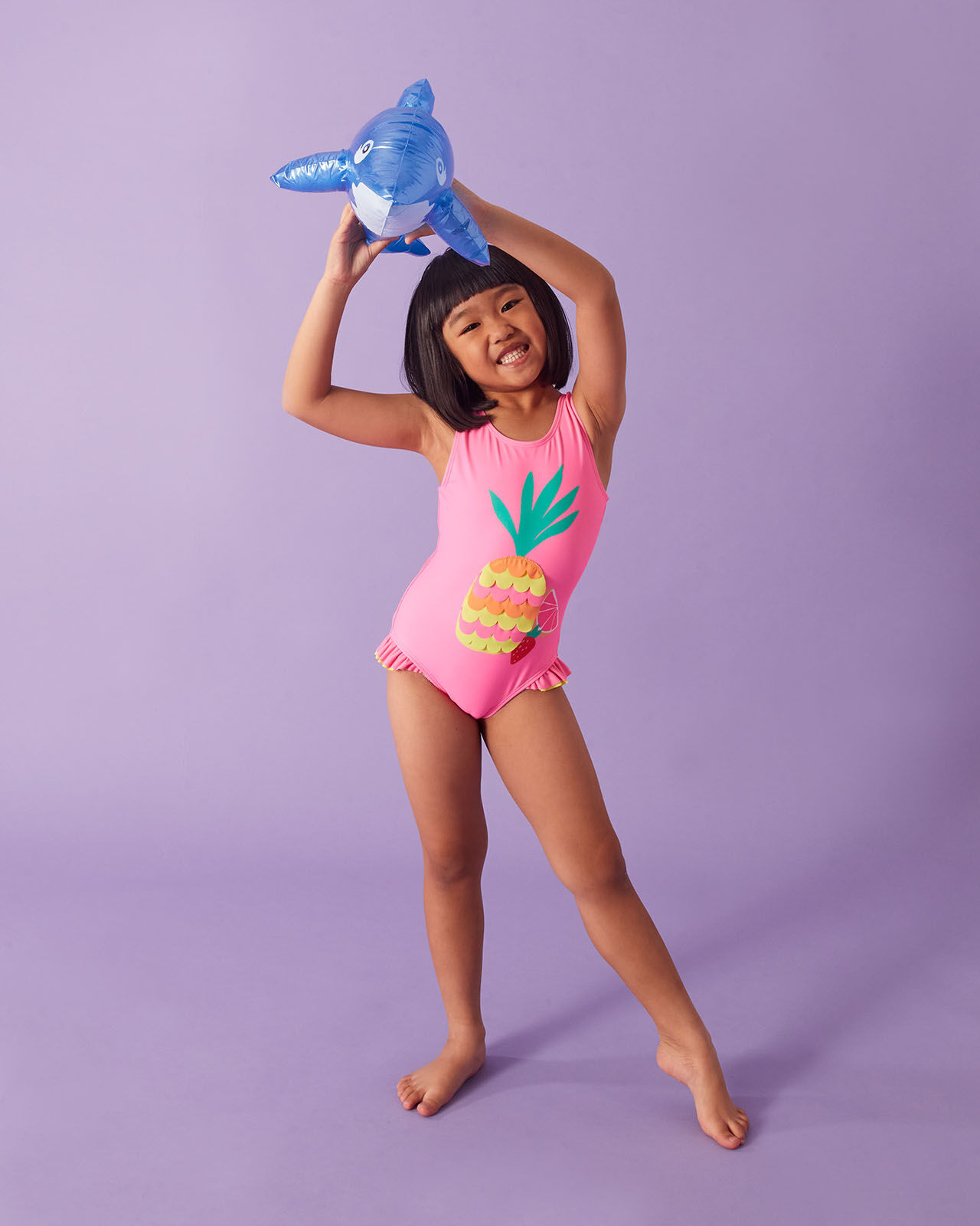 Pink pineapple swimsuit on sale