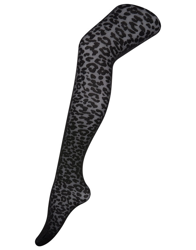 Leopard Patterned Tights, , large