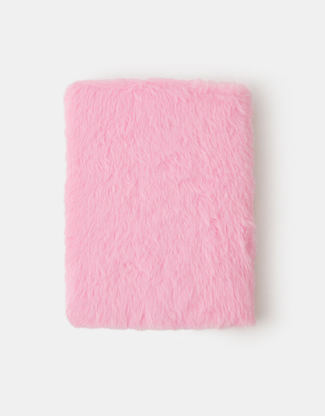 Girls Faux Fur Fairy A5 Notebook, , large
