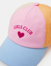 Girls Club Colourblock Baseball Cap, Multi (PASTEL MULTI), large