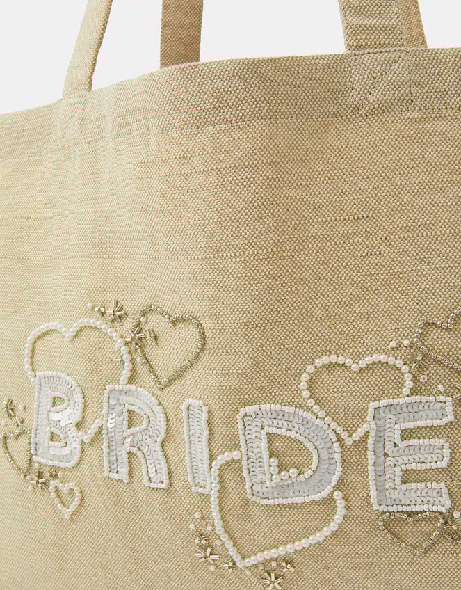 Bride Canvas Shopper Bag, , large