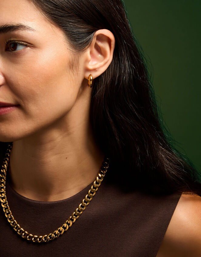 3-Pack Stainless Steel Clicker Hoop Earrings, , large