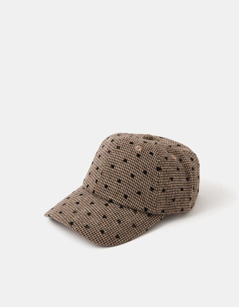 Heart Houndstooth Baseball Cap, , large