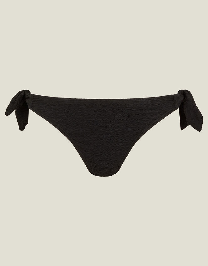 Bunny Side Tie Bikini Bottoms, Black (BLACK), large