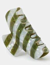 Stripe Resin Claw Clip, , large