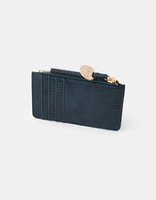 Shoreditch Card Holder with Charm, Teal (TEAL), large