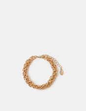 Cluster Link Chain Bracelet, Gold (GOLD), large