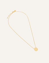 14ct Gold-Plated Organic Shape Pendant Necklace, , large