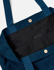 Cord Shopper Bag, Teal (TEAL), large