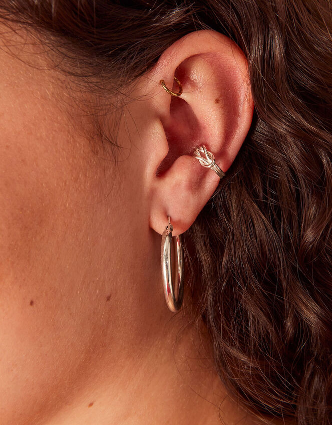 Sterling Silver Knot Ear Cuff Sterling silver Accessorize UK