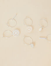 Filigree Hoop Earrings Set of Three, , large