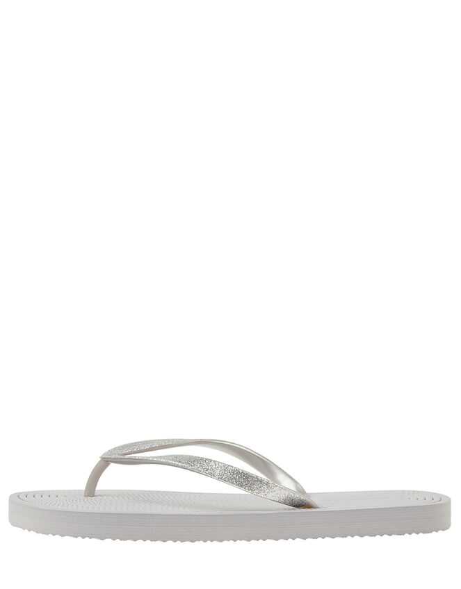 Textured Sole Glitter EVA Flip-Flops, Grey (GREY), large