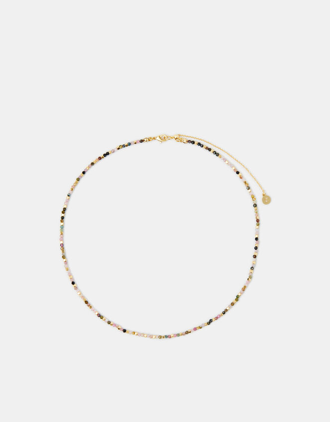 14ct Gold-Plated Beaded Necklace, , large