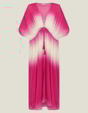 Maxi Pleated Kaftan, Pink (PINK), large