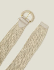 Large Buckle Belt, Cream (CREAM), large