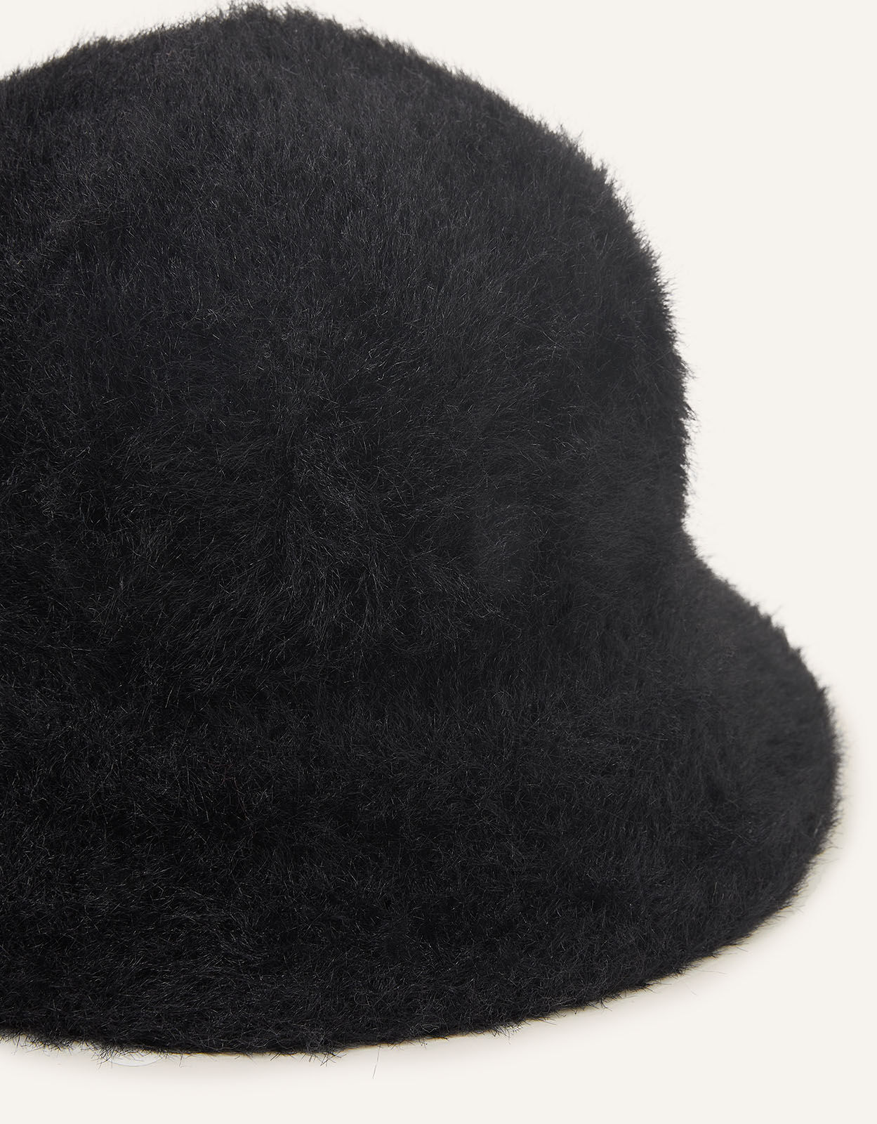 Fluffy Bucket Hat Black | Hats 