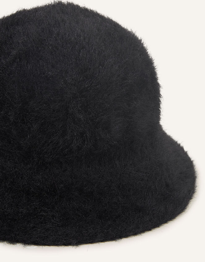 Fluffy Bucket Hat Black Hats Accessorize UK
