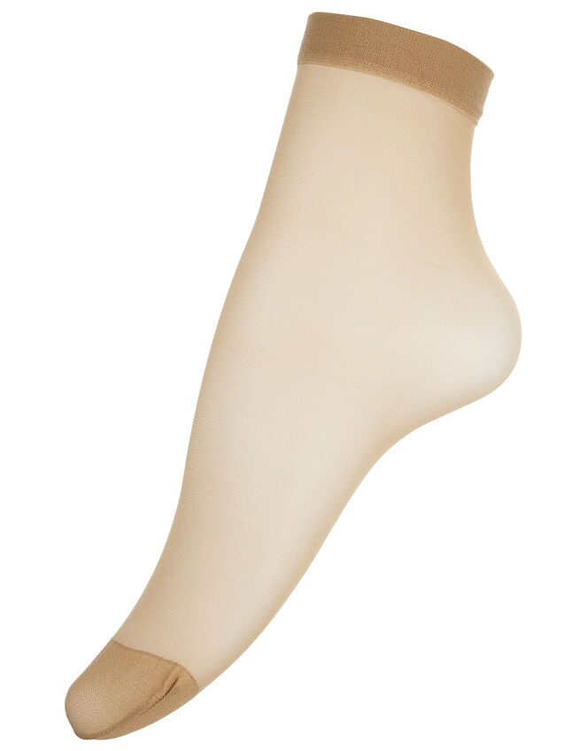 Footsie Socks Set of Three, Nude (NUDE), large