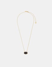 14ct Gold-Plated Stone Pendant Necklace, , large